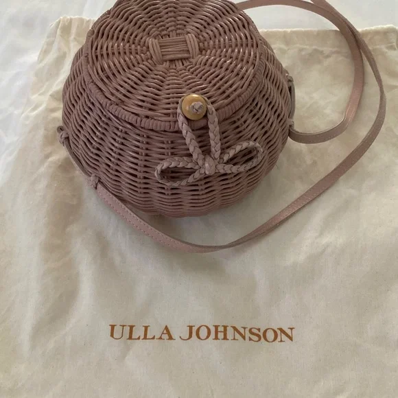 NWOT - Ulla Johnson Blush Rattan Bag - Picture 2 of 10